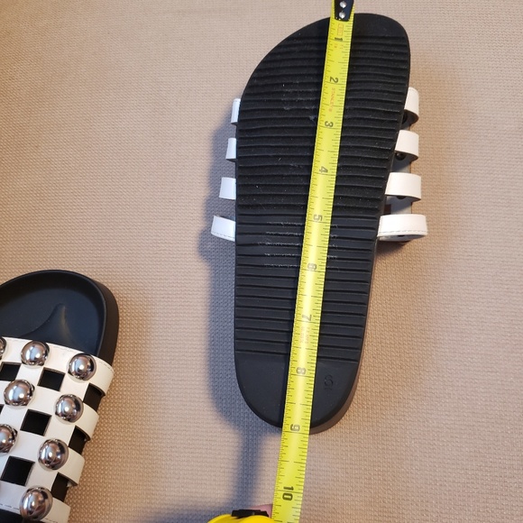 CATHERINE MALANDRINO BUBBLIE SLIDE SANDALS  WHITE - Picture 6 of 8